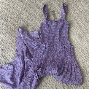 NWT J. Crew Smocked Midi Dress Summer Fields Print